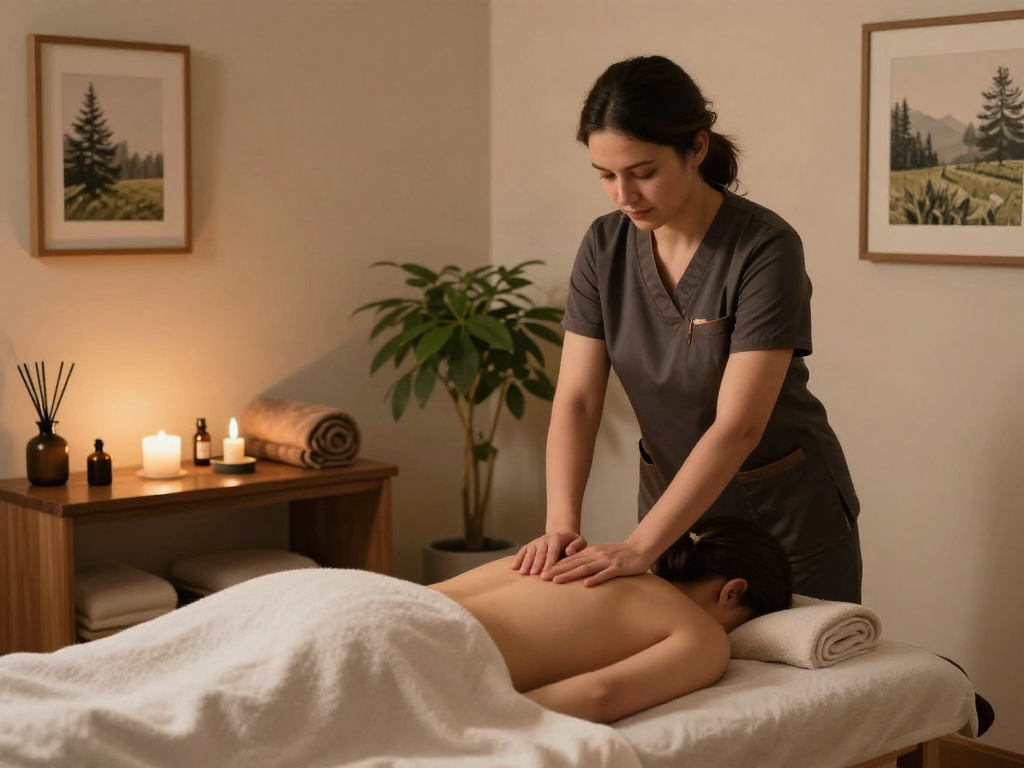 양천구출장안마 relaxing massage therapy session in a calming environment.